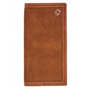 NEW HOOEY roughy leather rodeo wallet in tan/brown